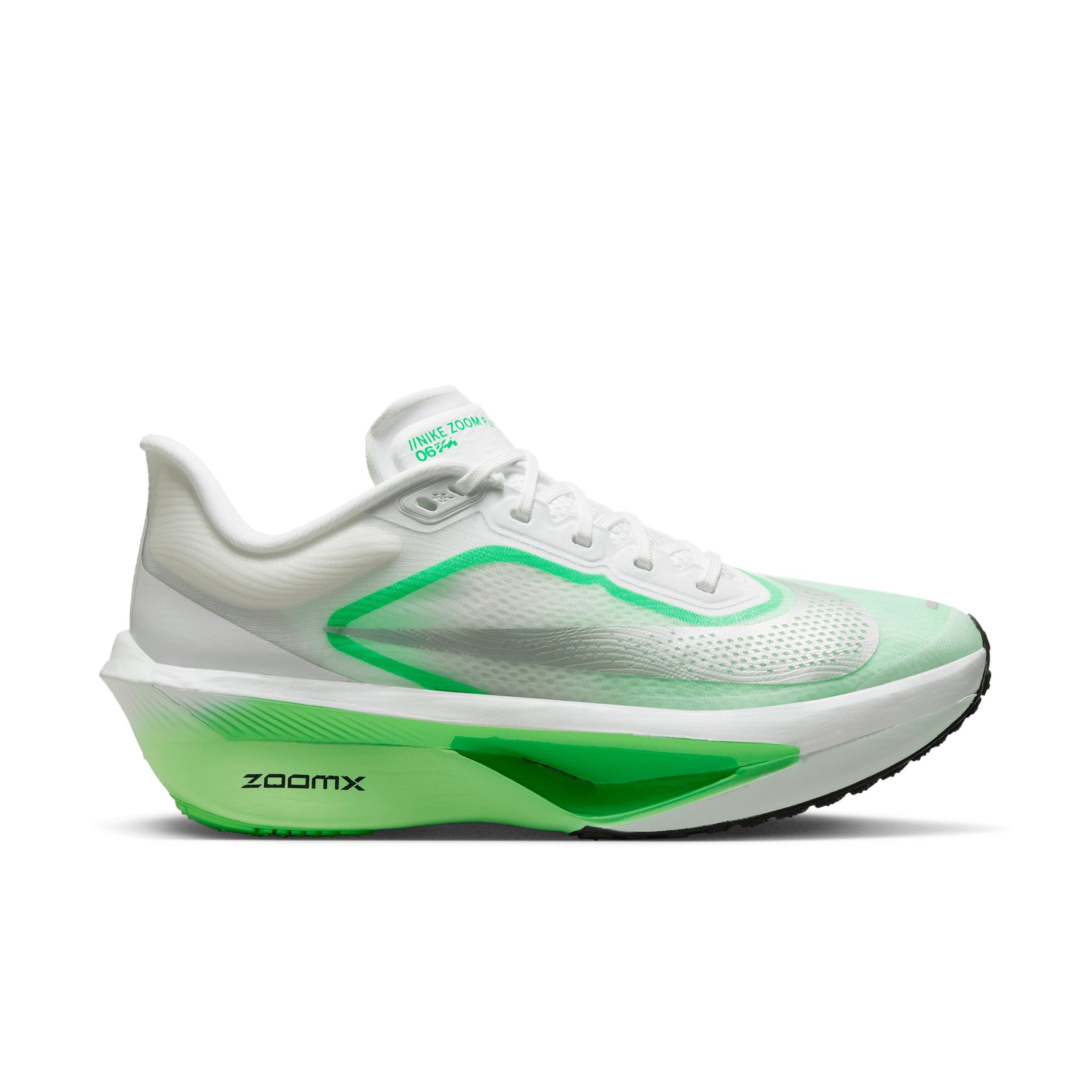 Nike Zoom Fly 6 "White/Illusion Green/Green Spark/Metallic Silver" Women's Running Shoe - WHITE/GREEN/GREEN/SILVER
